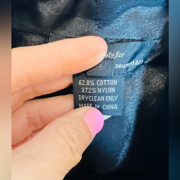 Metropolitan Museum of Art Knee Length Scrollwork Evening Jacket Size L - Picture 4 of 8